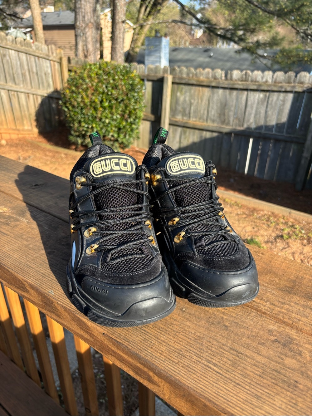 Gucci Black Flashtrek Sneakers